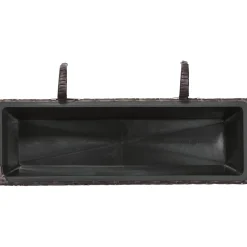 Balconiera in wicker marrone scuro da 22X28X60 cm