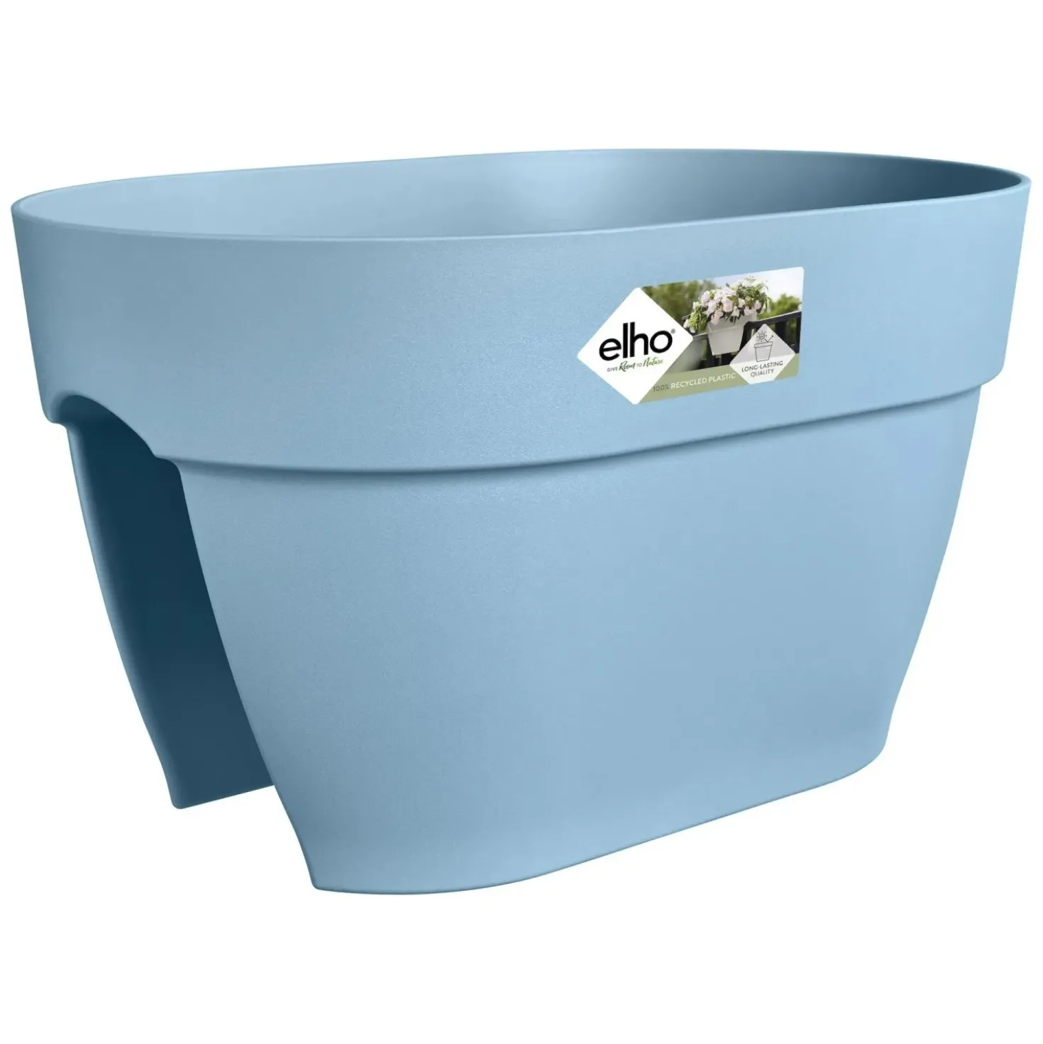 Balconiera Vibia Flower Bridge blu in plastica Ø 26 cm