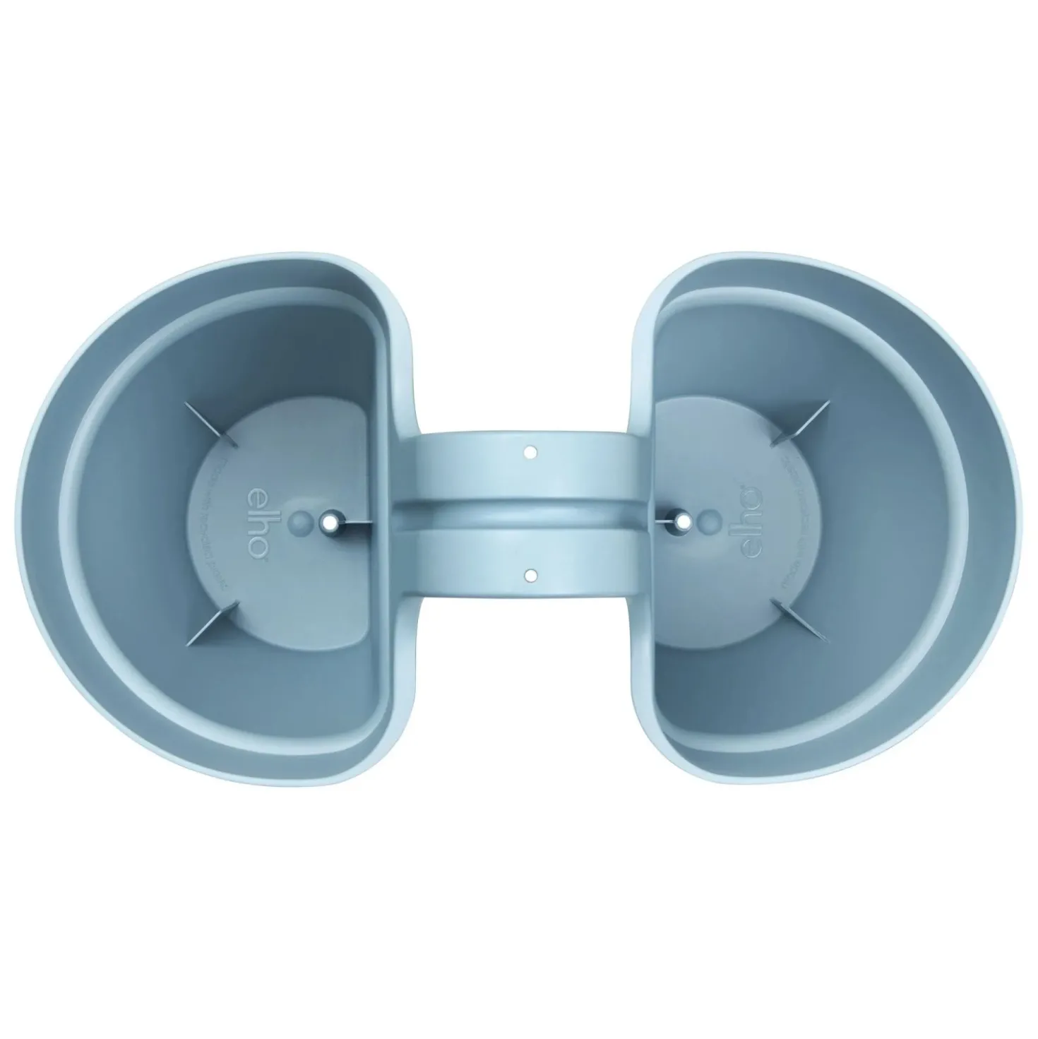 Balconiera Vibia Flower Twin blu in plastica Ø 38 cm