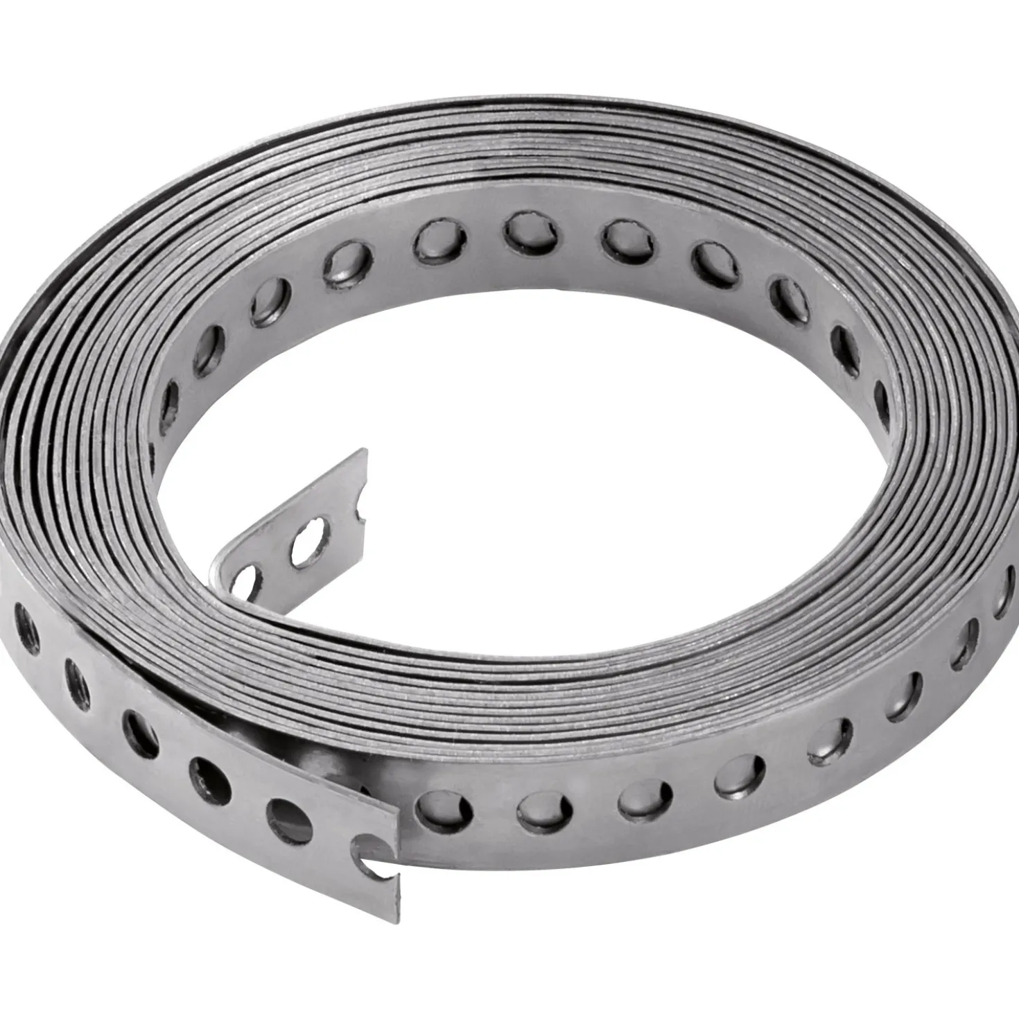 Bandella forata acciaio inox 12 mmx1,5 m
