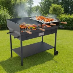 Barbecue a carbone e legna Cruccolini Party BA23 nero