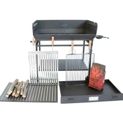 Barbecue a carbone e legna Cruccolini Party BA23 nero