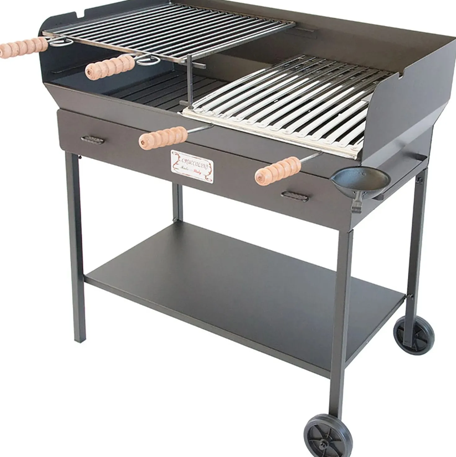 Barbecue a carbone e legna Cruccolini Party BA23 nero