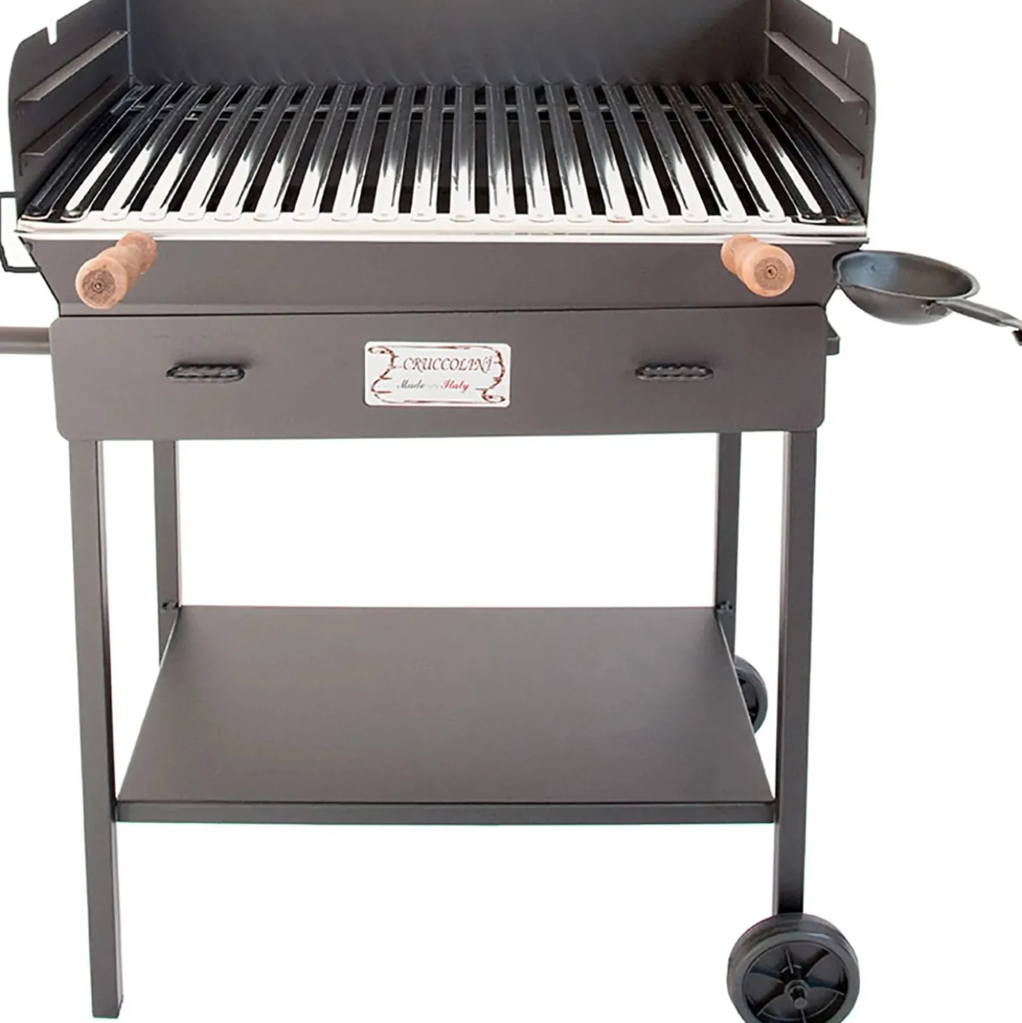 Barbecue a carbone e legna Cruccolini Festa BA22 nero