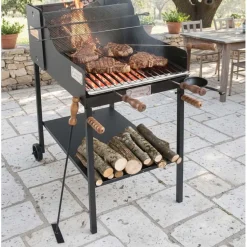 Barbecue a carbone e legna Cruccolini Fuocone Inox mod BA41