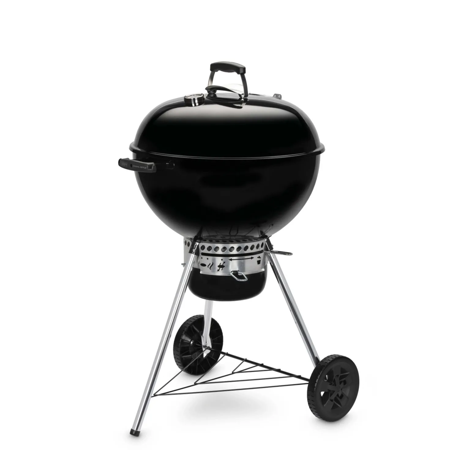 Barbecue a carbone Weber Kettle E5730 griglia 57cm + kit ciminiera di accensione