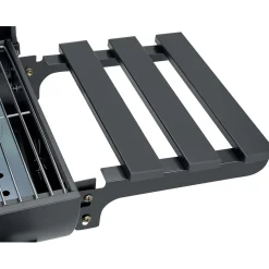 Barbecue a carbonella con tavolo pieghevole nero 70,5x35 cm