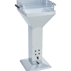 Barbecue a carbonella con base in acciaio 92x52x38,5 cm