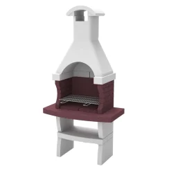 Barbecue a carbonella e legna Olbia H 236 x L 79 x P 65 cm