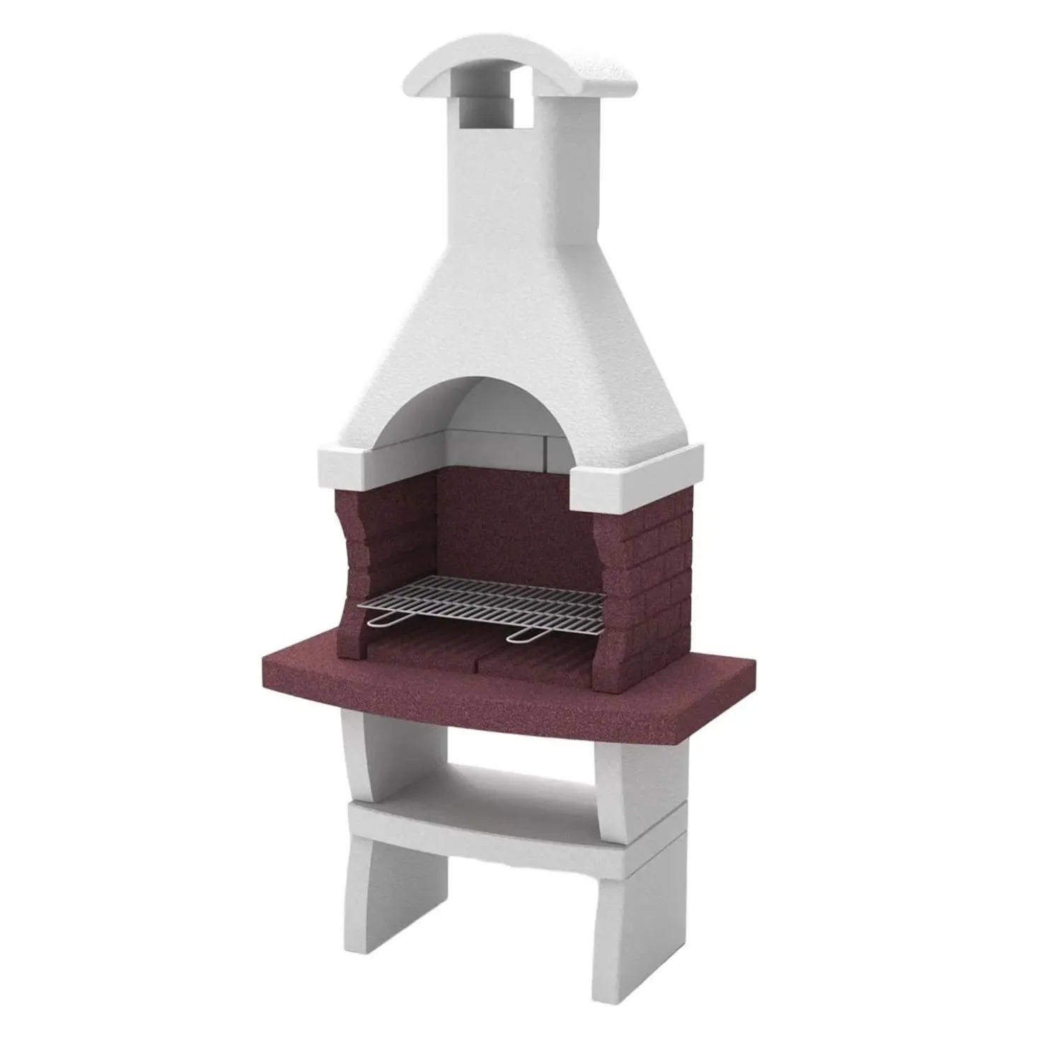 Barbecue a carbonella e legna Olbia H 236 x L 79 x P 65 cm