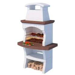 Barbecue a carbonella e legna Maiorca H 199 x L 114 x P 76 cm