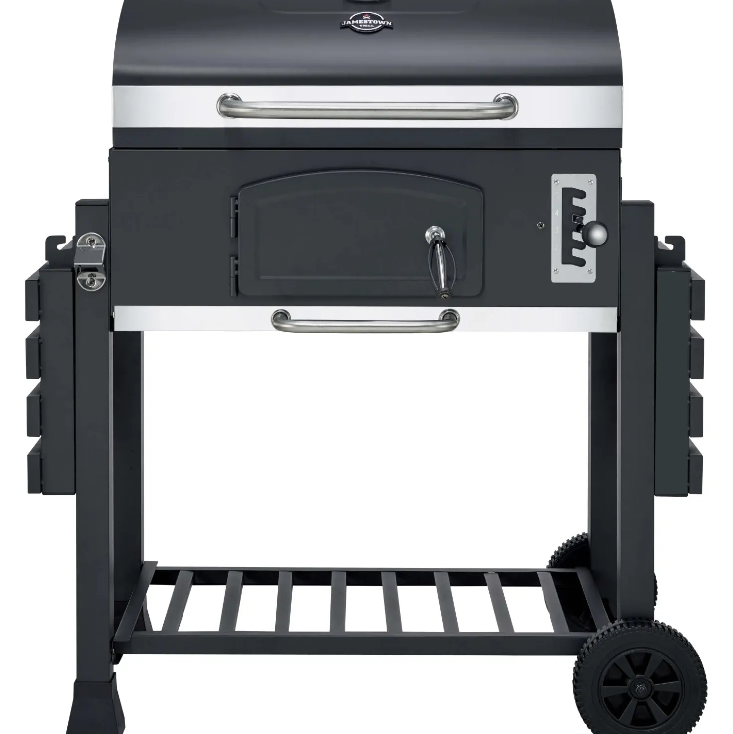 Barbecue a carbonella Jamestown Jaxon XL nero griglia 70x46 cm
