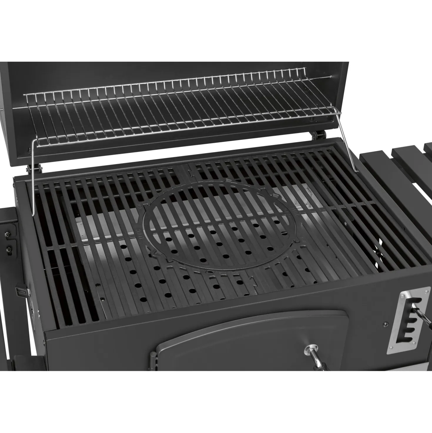 Barbecue a carbonella Jamestown Jaxon nero griglia 70x46cm