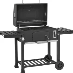 Barbecue a carbonella Jamestown Jaxon nero griglia 70x46cm