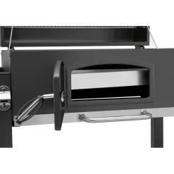 Barbecue a carbonella Jamestown Jaxon nero griglia 70x46cm