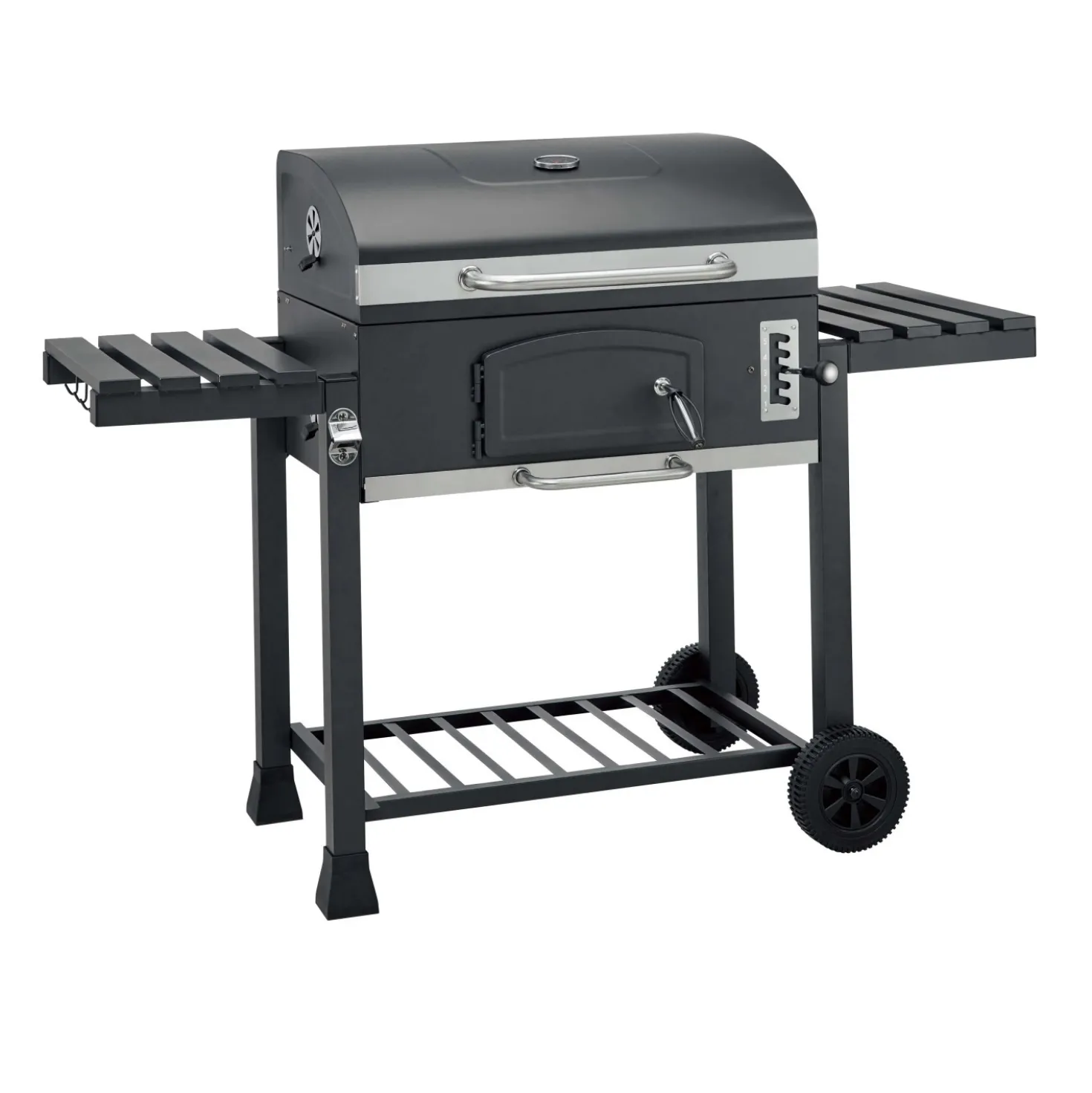Barbecue a carbonella Jamestown Jaxon nero griglia 70x46cm