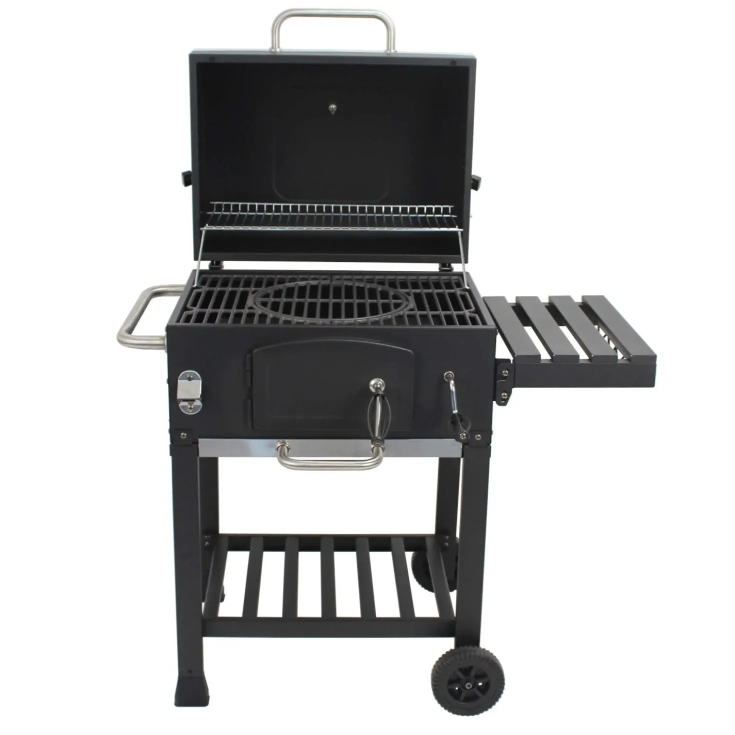 Barbecue a carbonella Jamestown Jaxon nero griglia 57x41.5cm
