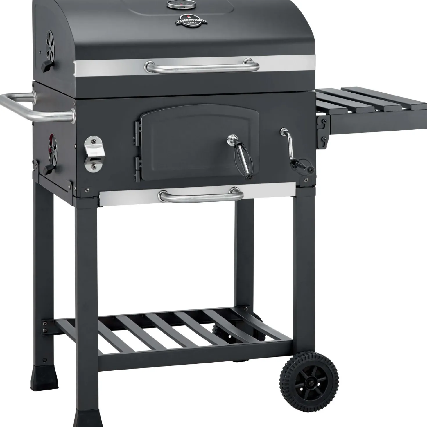 Barbecue a carbonella Jamestown Jaxon nero griglia 57x41.5cm