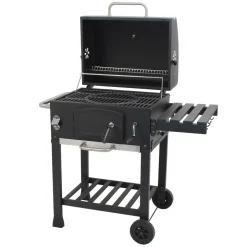 Barbecue a carbonella Jamestown Jaxon nero griglia 57x41.5cm