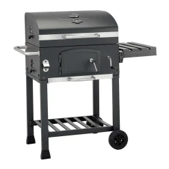 Barbecue a carbonella Jamestown Jaxon nero griglia 57x41.5cm