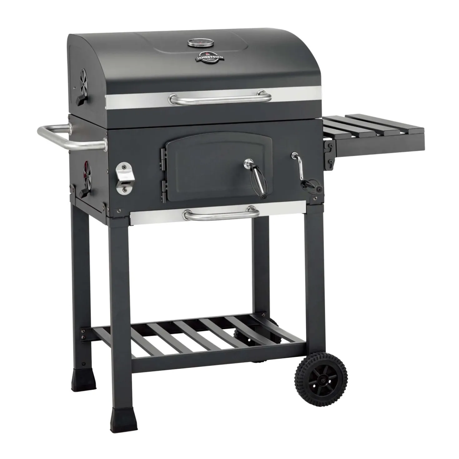 Barbecue a carbonella Jamestown Jaxon nero griglia 57x41.5cm