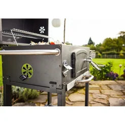 Barbecue a carbonella Jamestown Jaxon nero griglia 57x41.5cm