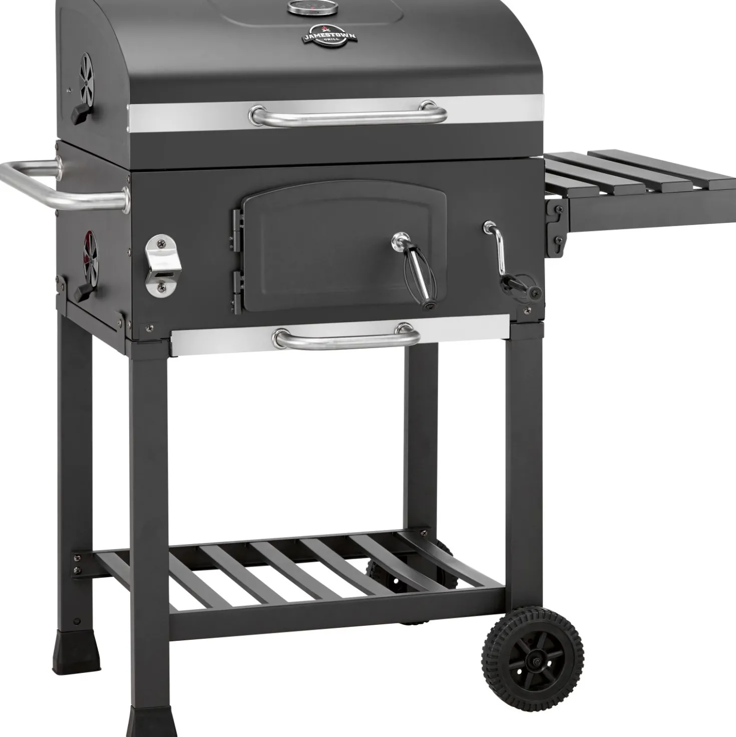 Barbecue a carbonella Jamestown Jaxon nero griglia 57x41.5cm