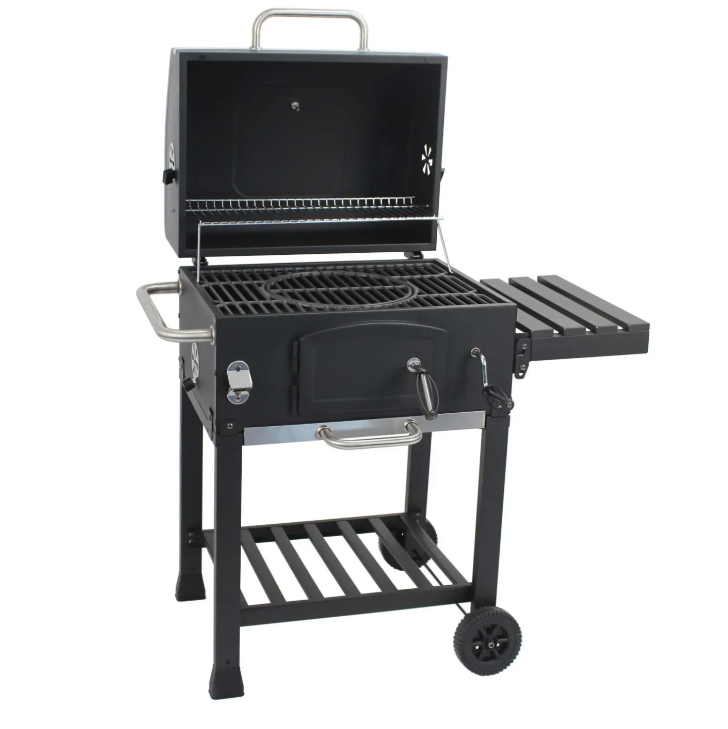 Barbecue a carbonella Jamestown Jaxon nero griglia 57x41.5cm