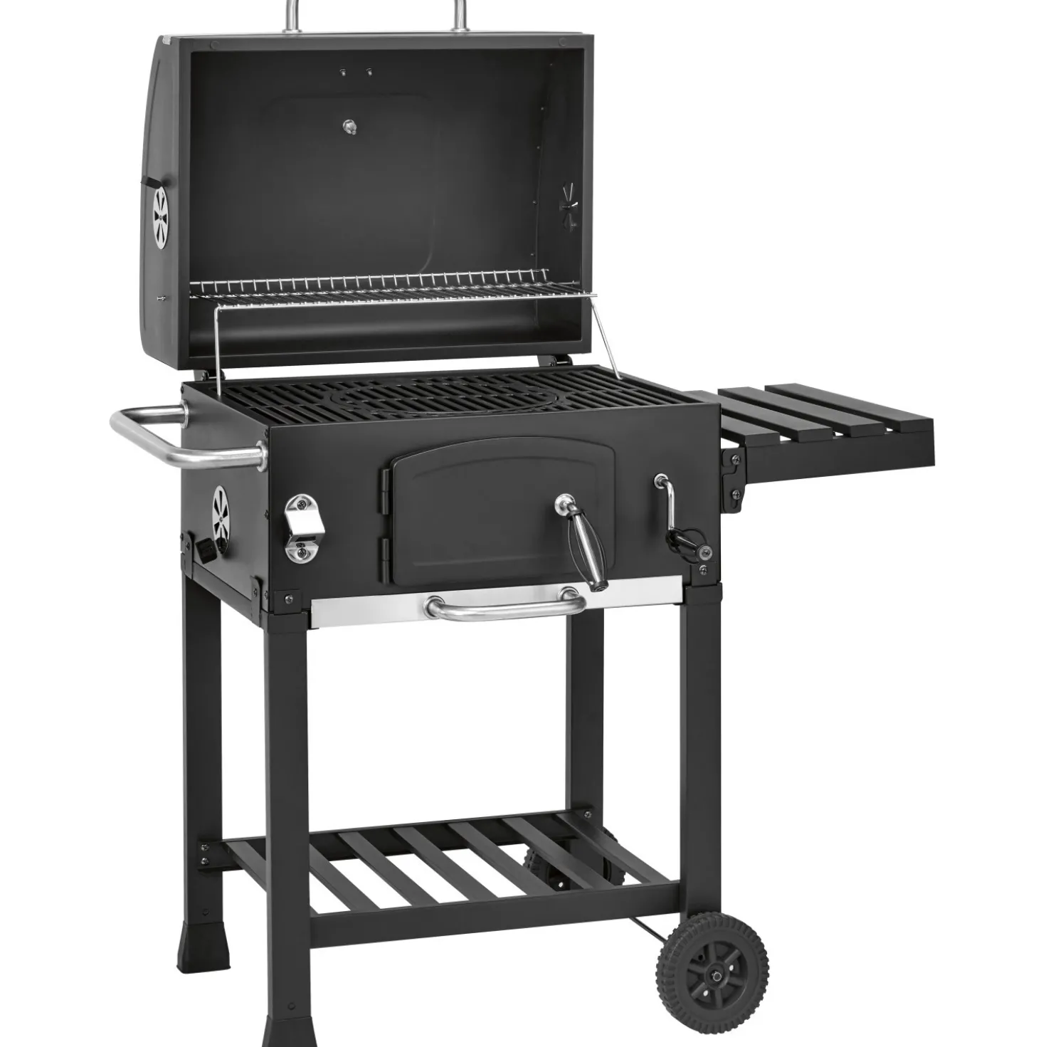 Barbecue a carbonella Jamestown Jaxon nero griglia 57x41.5cm