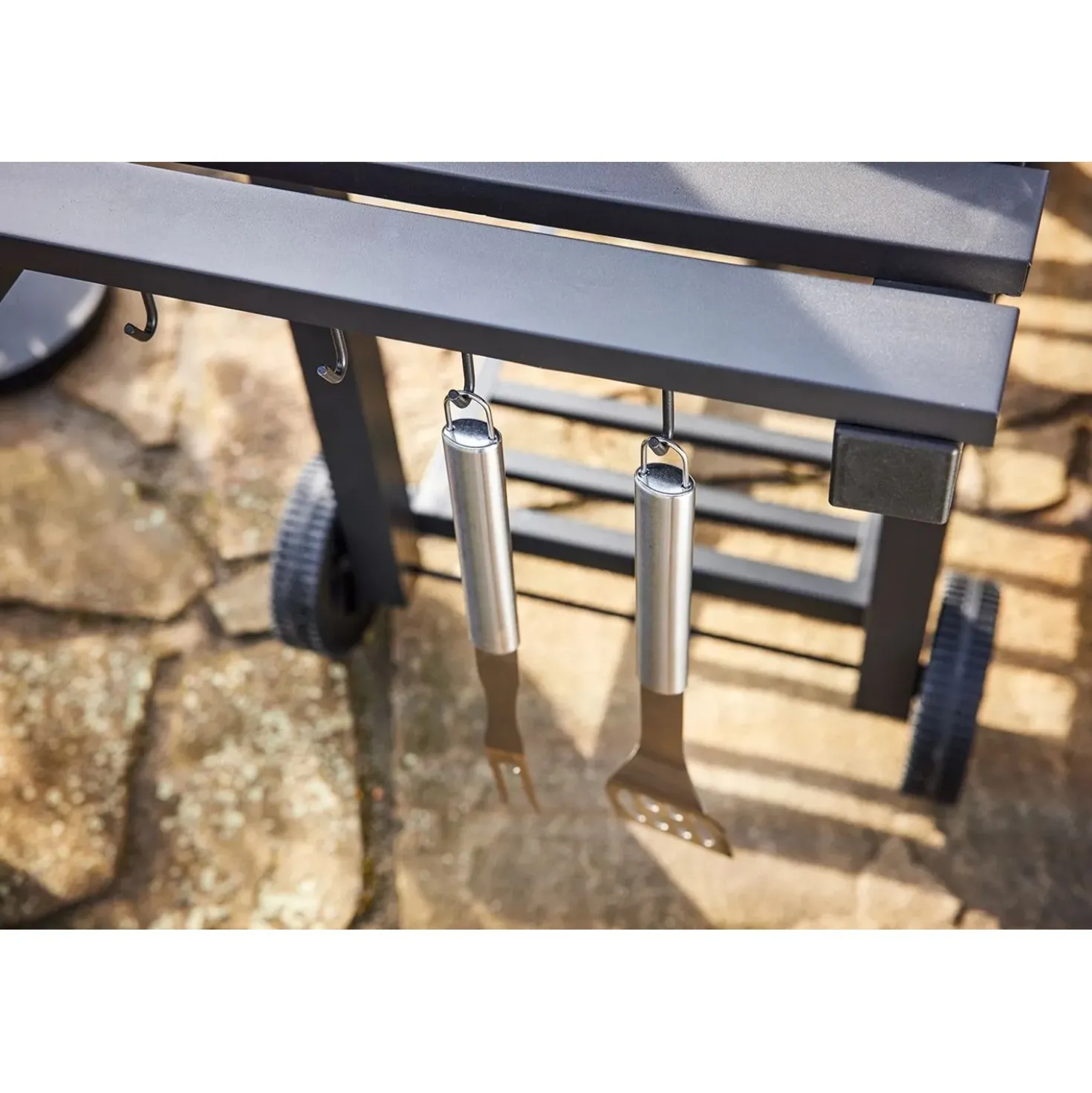 Barbecue a carbonella Jamestown Jaxon nero griglia 57x41.5cm