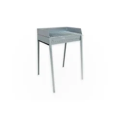 Barbecue a carbonella Lisa Stromboli acciaio inox 60x40 cm