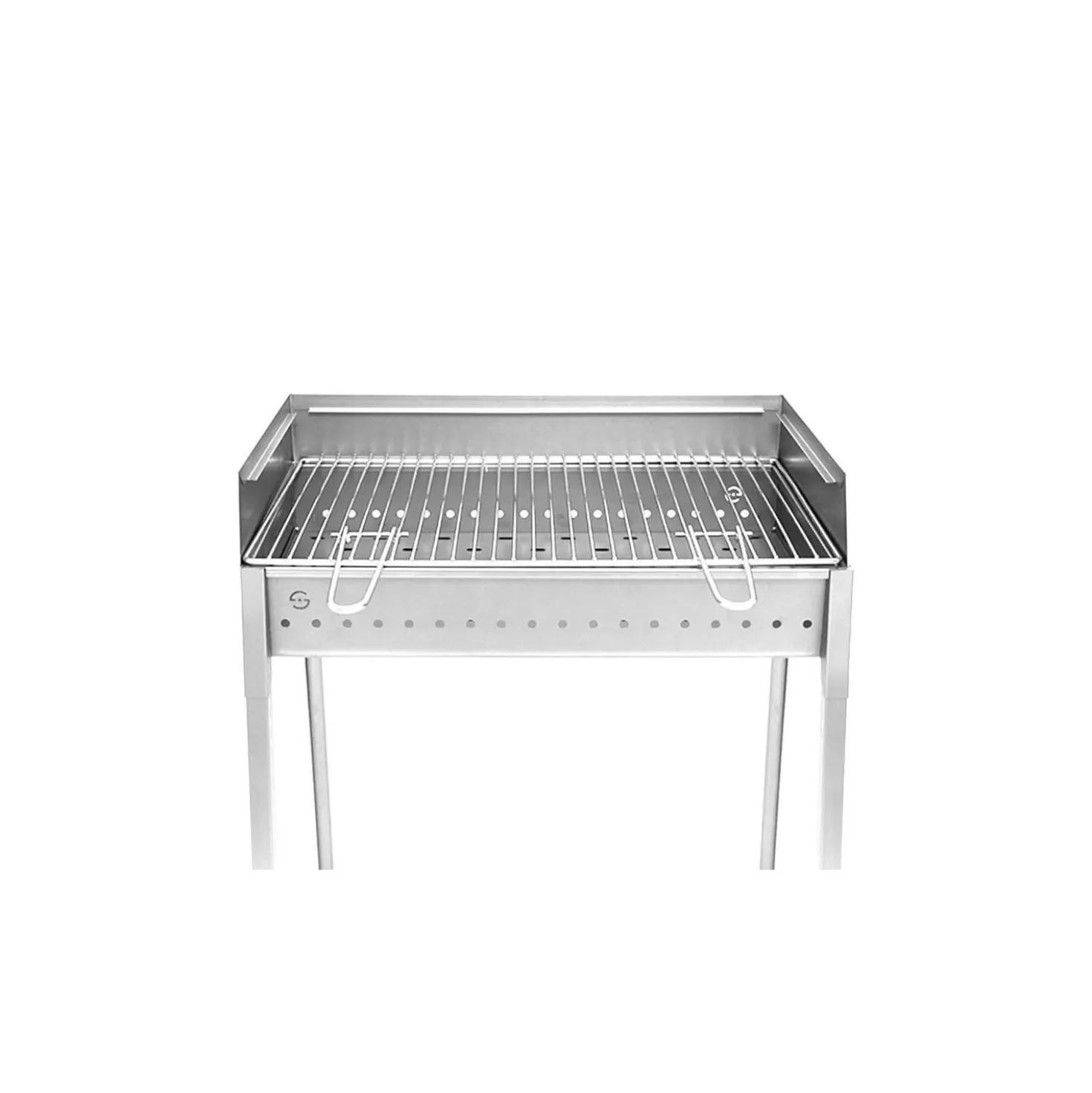Barbecue a carbonella Lisa Stromboli acciaio inox 60x40 cm