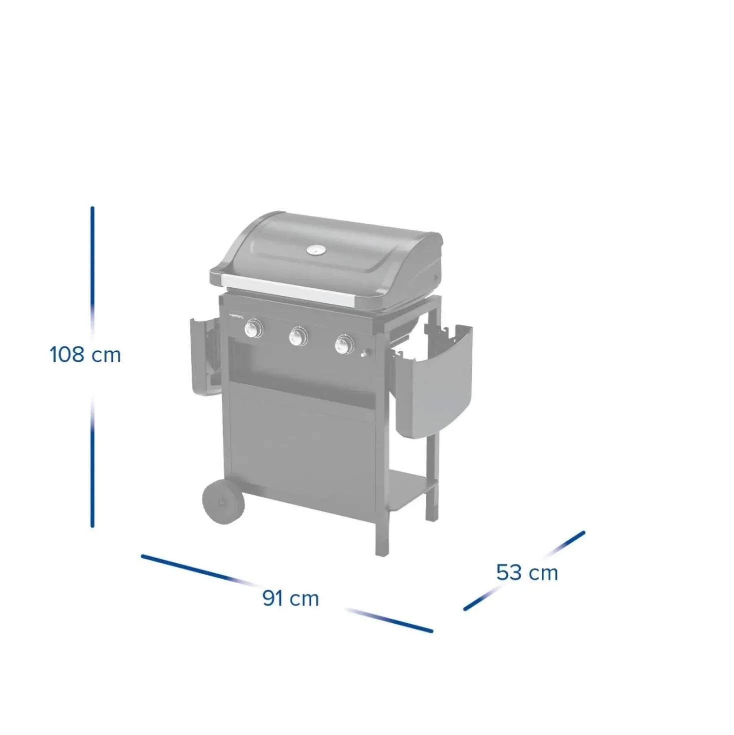 Barbecue a gas Campingaz Compact 3L 3 bruciatori nero