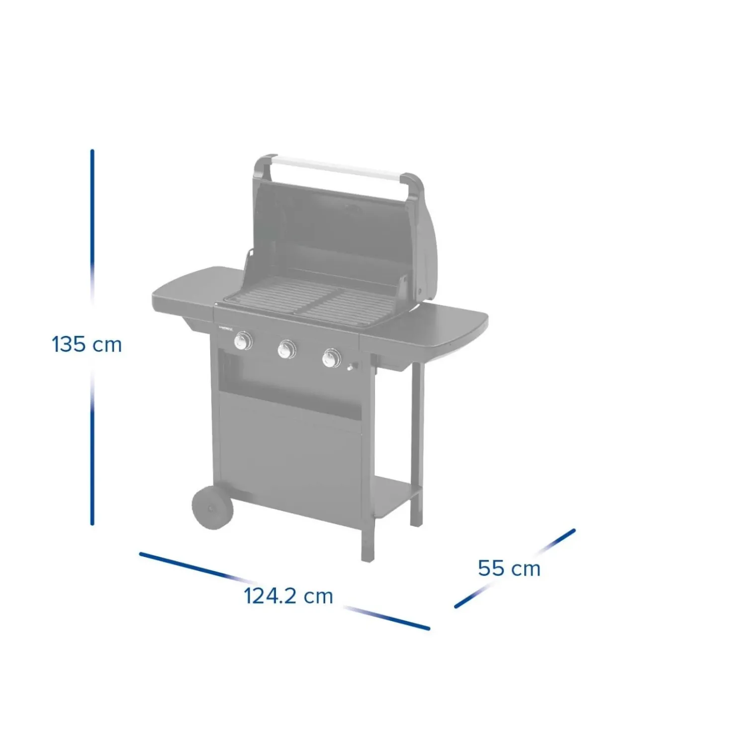 Barbecue a gas Campingaz Compact 3L 3 bruciatori nero