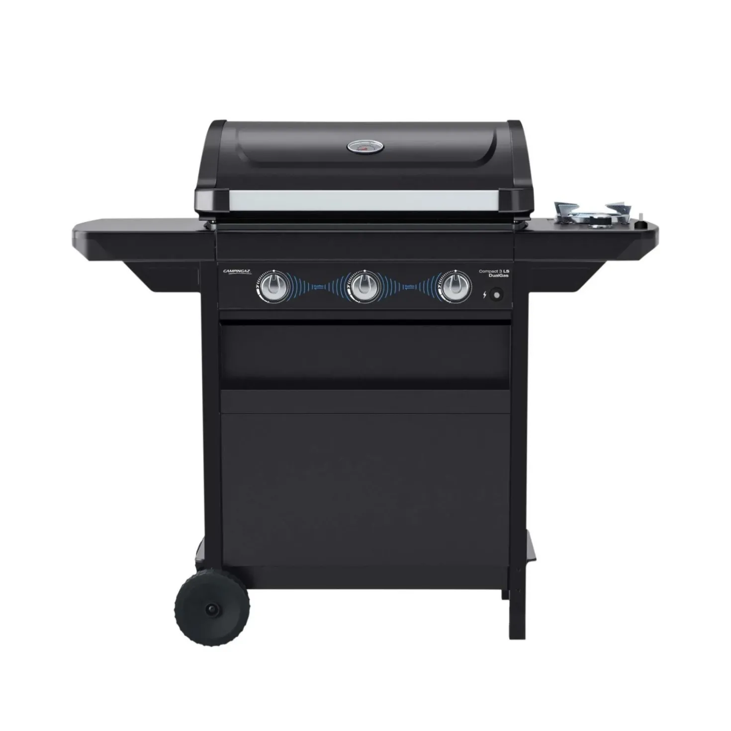 Barbecue a gas Campingaz Compact 3 LS DG 3 bruciatori 9,6 kW nero opaco