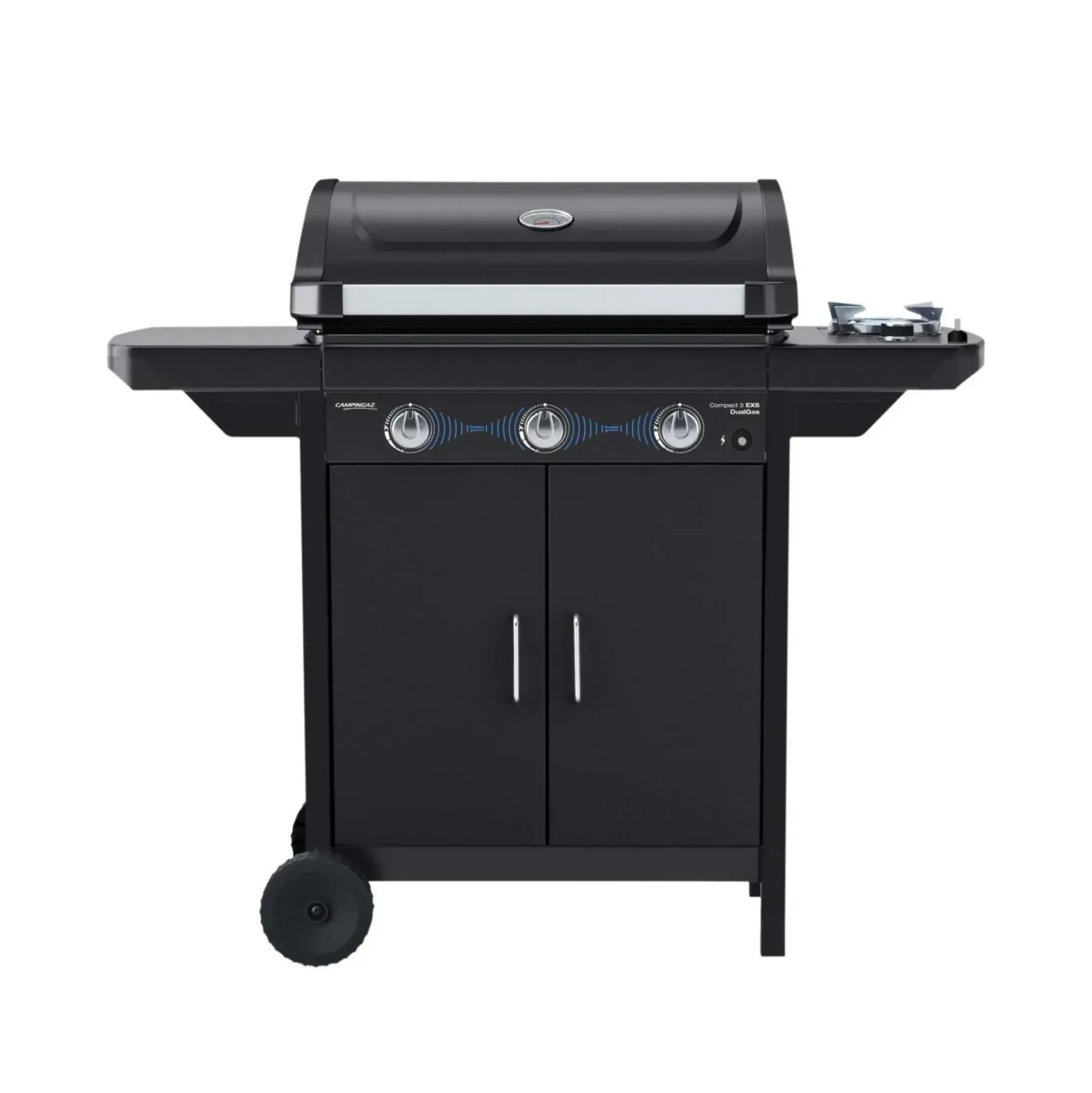 Barbecue a gas Campingaz Compact 3 EXS DG 3 bruciatore 9,6 kW nero opaco
