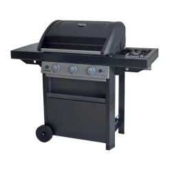 Barbecue a gas Campingaz Dualgas 3 bruciatori con fornello laterale grigio