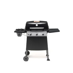 Barbecue a gas Diablox 3 bruciatori nero con fornello laterale