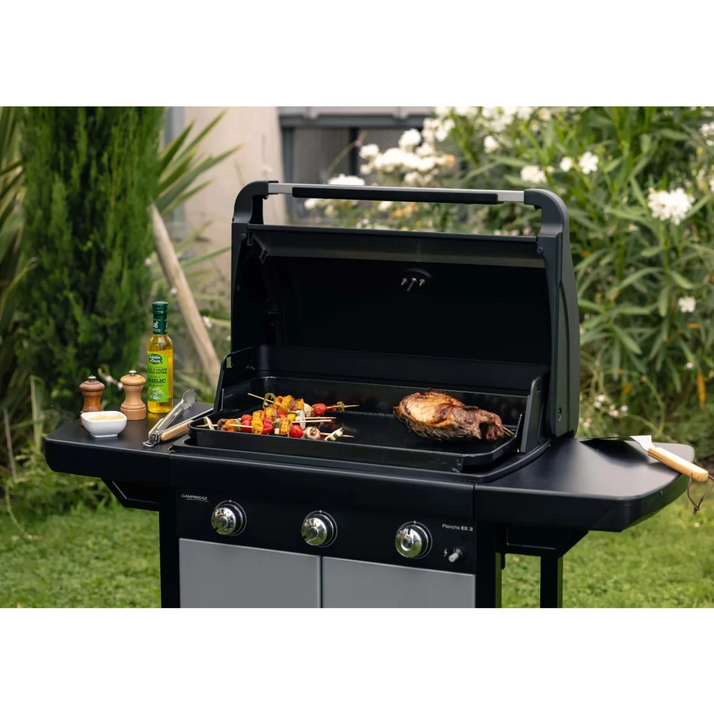 Barbecue a gas EX3 3 bruciatori nero