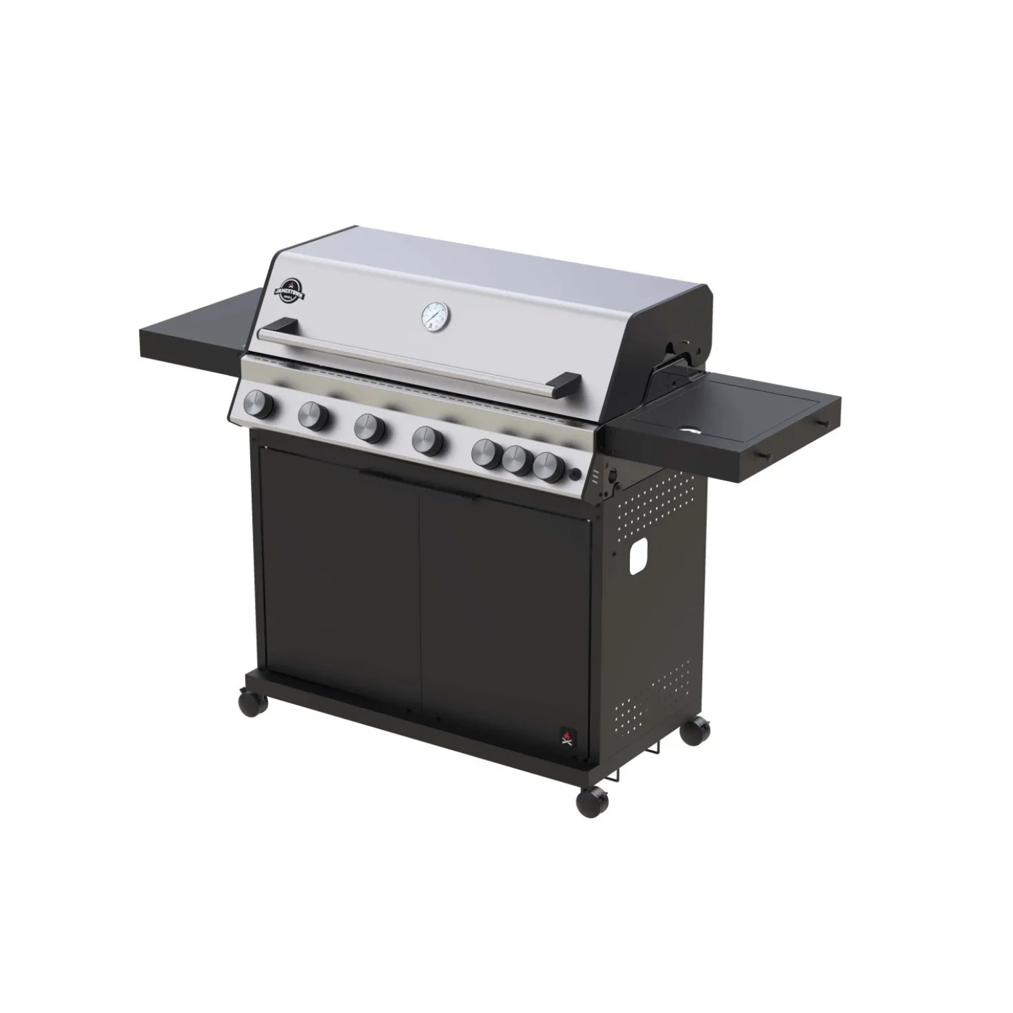 Barbecue a gas Jamestown Grill Kane 6 bruciatori 21 kW nero