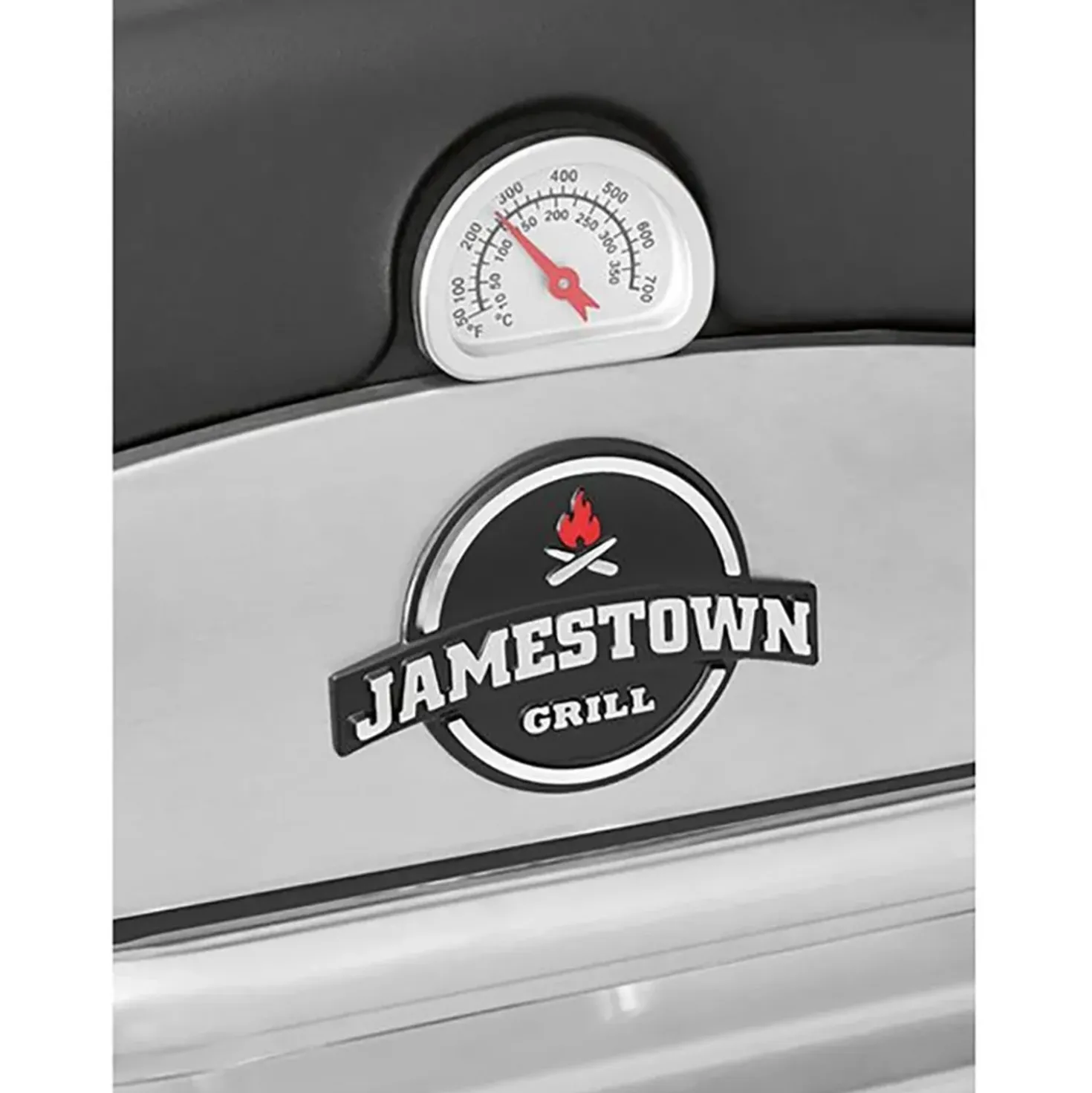 Barbecue a gas Jamestown 3 bruciatori nero e argento