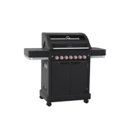 Barbecue a gas Jamestown 4 bruciatori nero