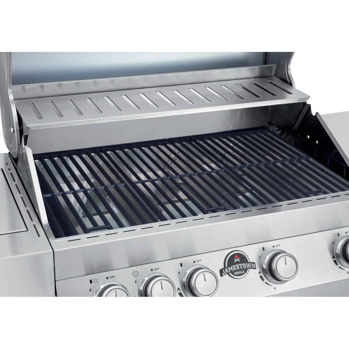 Barbecue a gas Jamestown Daven 4 bruciatori argento