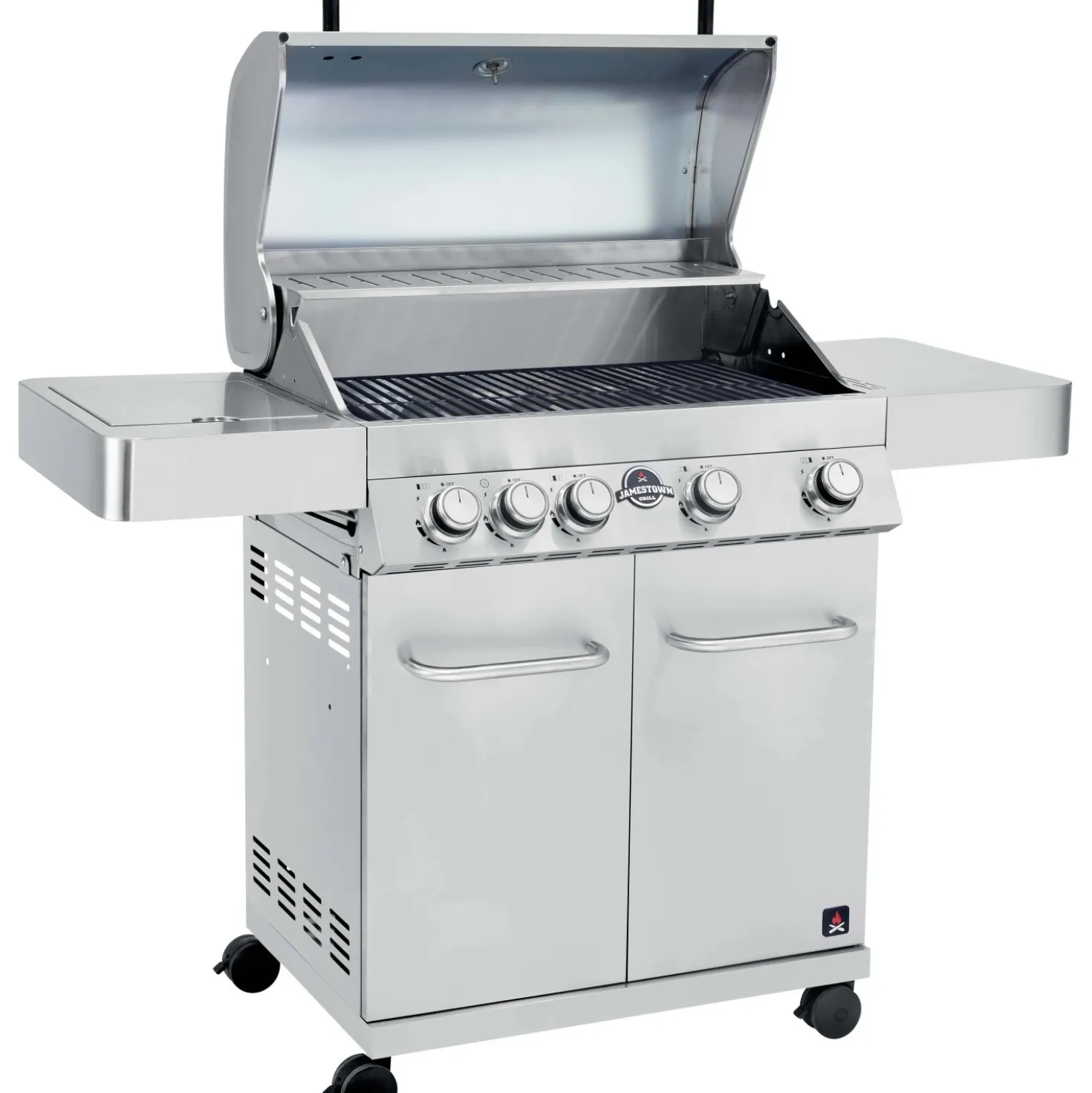 Barbecue a gas Jamestown Daven 4 bruciatori argento
