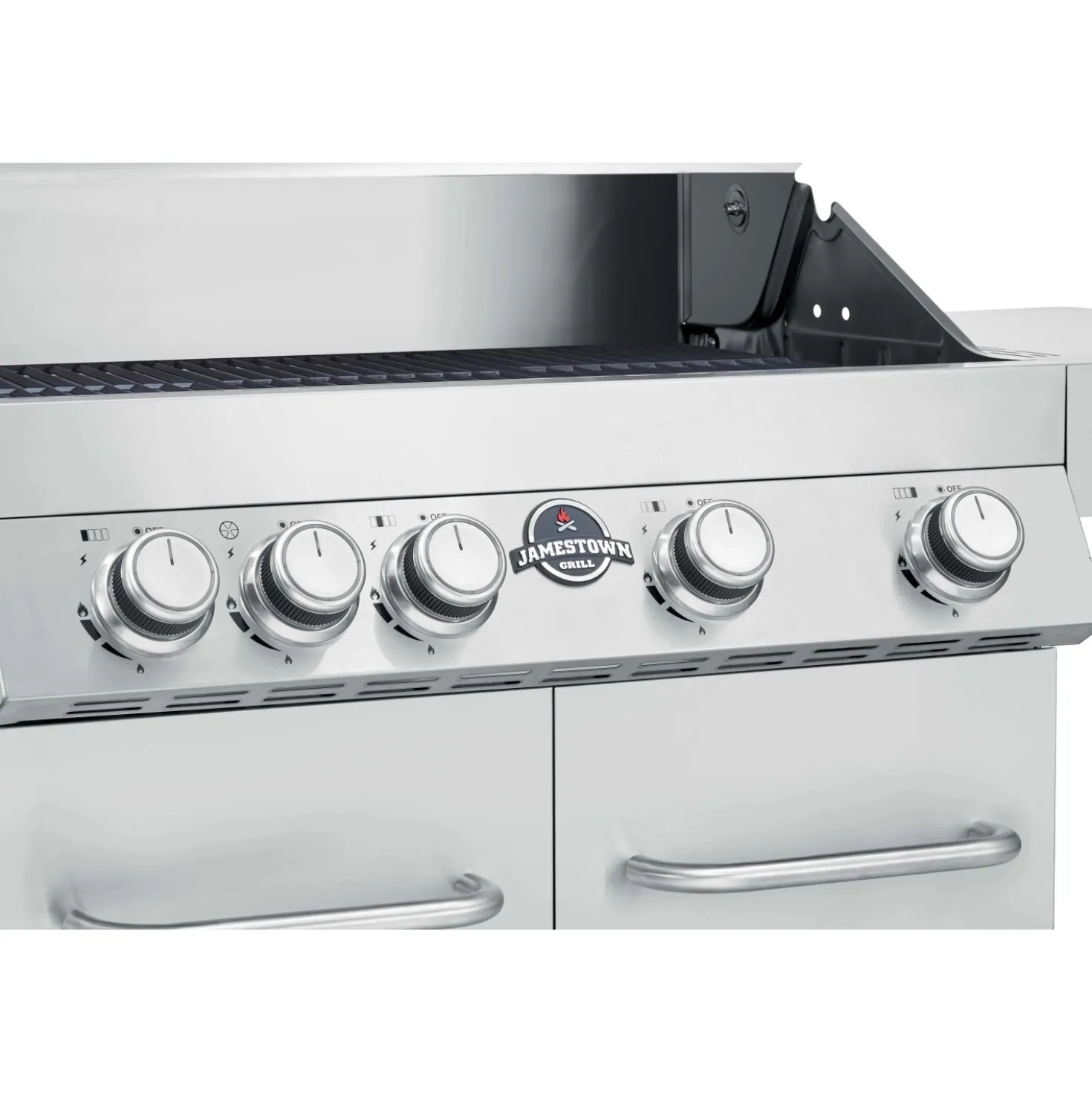 Barbecue a gas Jamestown Daven 4 bruciatori argento