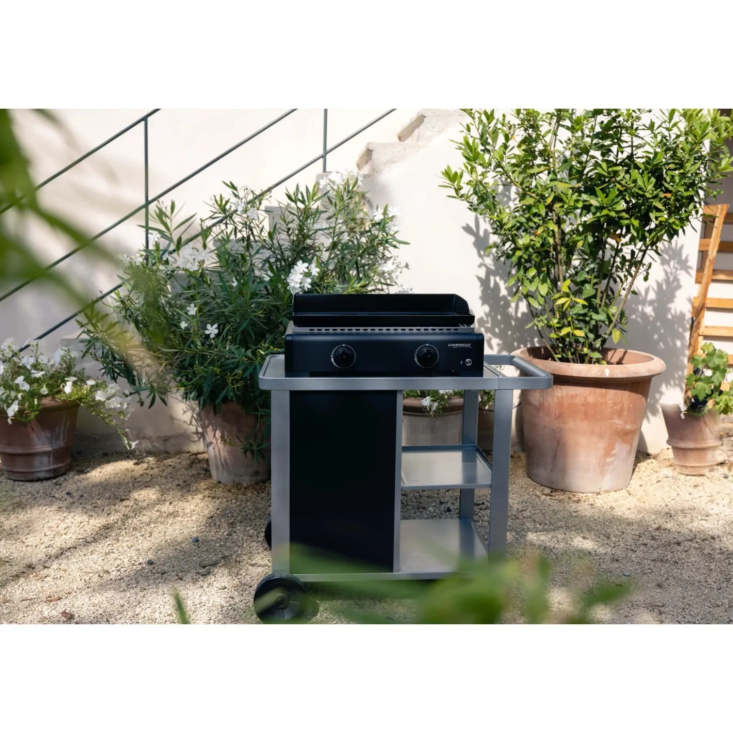 Barbecue a gas Othello 2 bruciatori nero