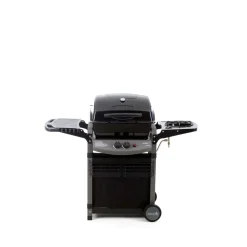 Barbecue a gas Piùsaporillo 2 bruciatori con ripiano laterale antracite