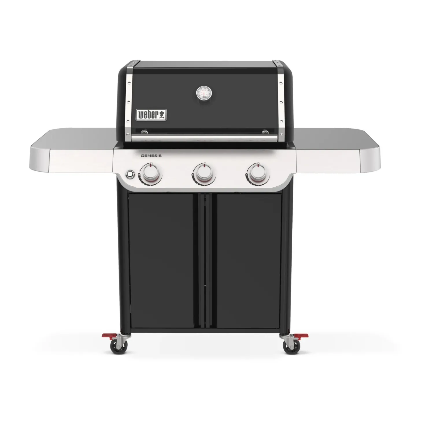 Barbecue a gas Weber Genesis E-315 3 bruciatori nero con ripiano laterale