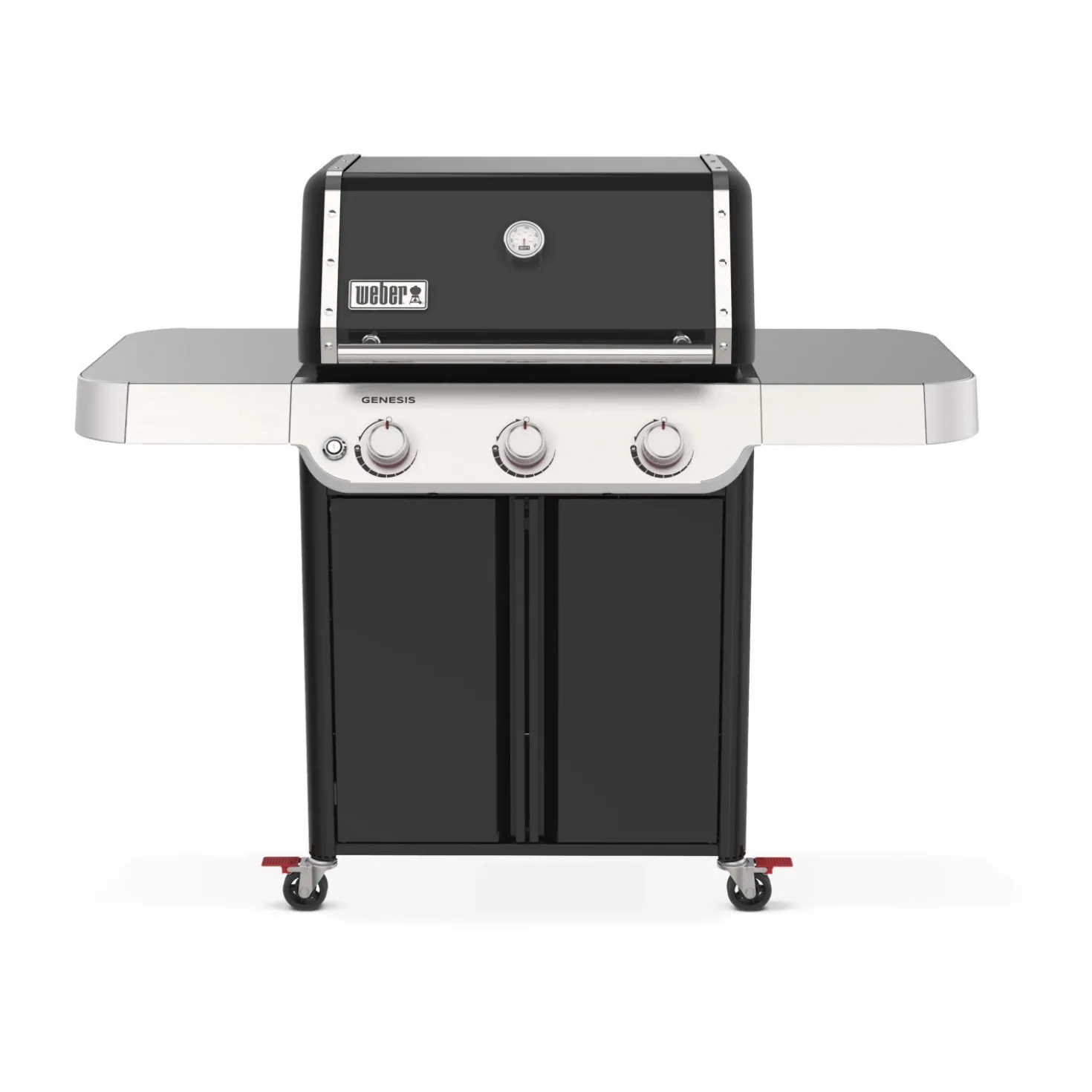 Barbecue a gas Weber Genesis E-315 3 bruciatori nero con ripiano laterale