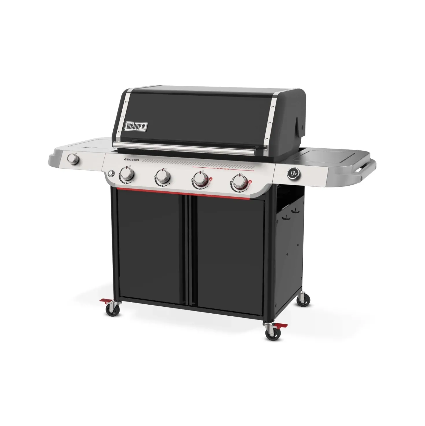 Barbecue a gas Weber Genesis E-435 4 bruciatori con fornello laterale nero